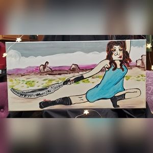 12x24 Original Acrylic Painting "River Tam"